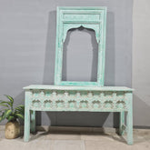 Handmade Carved Solid Hard Wood Old Door Console Table 150x40x75 cm